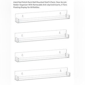 Clear Acrylic Wall Shelves